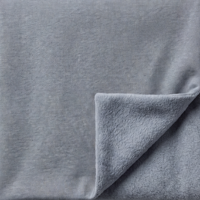 Misty 100% cotton fleece hoodie fabric swatch