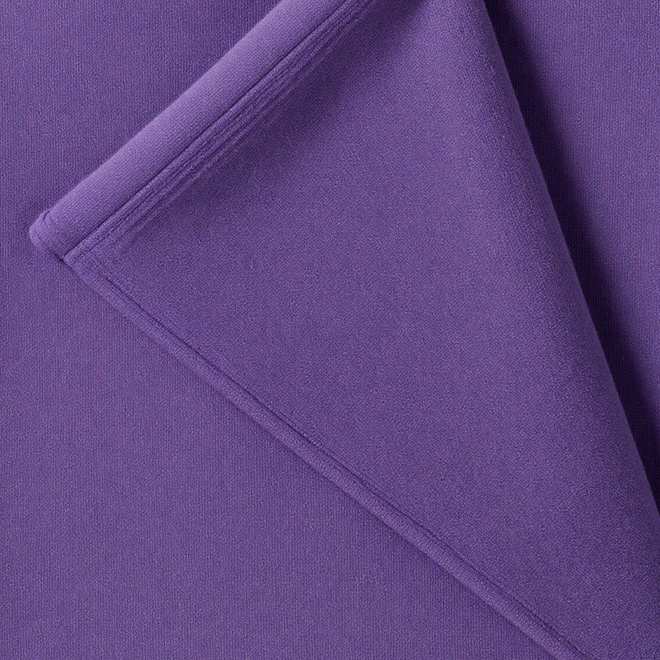 Royal Lilac 100% cotton fleece hoodie fabric swatch